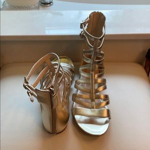 Gold Gladiator Sandals
